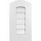 Ekena Millwork Arch Top Surface Mount PVC Gable Vent: Non-Functional, w/ 3-1/2"W x 1"P Standard Frame, 12"W x 20"H GVPAR12X2001SN - alternate 1